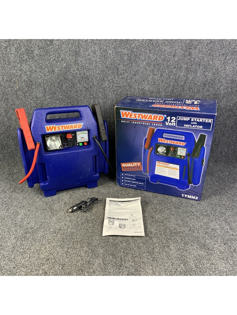 Westward Model 1YMN2 12V Jump Starter with Tire Inflator WORKS
